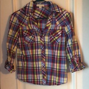 Plaid forever 21 shirt